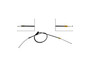 Parking Brake Cable C660599 - Direct Fit - angled view