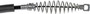 Parking Brake Cable C661050 - Direct Fit - angled view