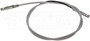 Parking Brake Cable C661370 - Direct Fit - angled view