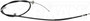 Parking Brake Cable C661454 - Direct Fit - back view
