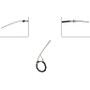 Parking Brake Cable C93893 - Direct Fit - front view