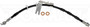 Brake Hydraulic Hose H622512 - angled view