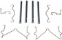 Disc Brake Hardware Kit HW13396 - Direct Fit - angled view