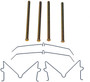 Disc Brake Hardware Kit HW13693 - Direct Fit - angled view
