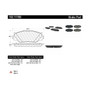 C-Tek Semi-Metallic Brake Pads with Shims for 2006-2015 Lexus (IS250) 102.11780