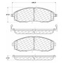 C-Tek Semi-Metallic Brake Pads with Shims for 2000-2004 Nissan (Frontier, Xterra) 102.08300