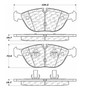C-Tek Semi-Metallic Brake Pads with Shims for 1995-2006 BMW/Mercedes-Benz/Bentley (750iL, Z8, C43 AMG, CLK55 AMG) 102.06820