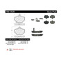 C-Tek Semi-Metallic Brake Pads with Shims for 2004-2015 Smart (Fortwo, Crossblade, Roadster, Cabrio) 102.12520