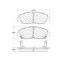 C-Tek Ceramic Brake Pads with Shims for 1990-1999 Acura/Honda (CL, Accord) 103.04650