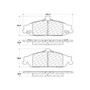 C-Tek Ceramic Brake Pads with Shims for 1997-2005 Chevrolet/Oldsmobile/Pontiac (Malibu, Alero, Cutlass, Grand Am) 103.07270