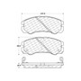 C-Tek Ceramic Brake Pads with Shims for 1992-2002 Isuzu/Acura/Honda (Amigo, Axiom, Rodeo, Rodeo Sport) 103.05790