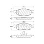 C-Tek Ceramic Brake Pads with Shims for 1995-2002 Ford/Mercury (Contour, Cougar, Mystique) 103.06480