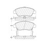 C-Tek Ceramic Brake Pads with Shims for 2003-2015 Honda/Acura (Civic, ILX) 103.09480