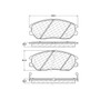 C-Tek Ceramic Brake Pads with Shims for 2004-2006 Hyundai/Kia (XG350, Amanti) 103.10130