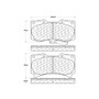 C-Tek Ceramic Brake Pads with Shims for 2006-2010 Hummer (H3, H3T) 103.11190