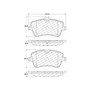 C-Tek Ceramic Brake Pads with Shims for 2001-2011 Mercedes-Benz (C230, C240, C320, CLK320) 103.08720
