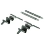 Posi Quiet Semi-Metallic Brake Pads with Hardware for 2000-2003 Mercedes-Benz (CL500, CL55 AMG, CL600, S430) 104.08480