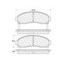 Posi Quiet Semi-Metallic Brake Pads with Hardware for 2001-2005 Ford (Explorer Sport Trac, Explorer Sport) 104.08331