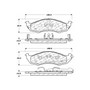 Posi Quiet Semi-Metallic Brake Pads with Hardware for 1993-2002 Mercury/Nissan (Villager, Quest) 104.05760