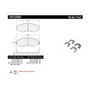 Posi Quiet Semi-Metallic Brake Pads with Hardware for 1982-1997 Nissan/INFINITI (200SX, 300ZX, D21, M30) 104.02660
