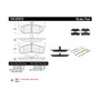 Posi Quiet Semi-Metallic Brake Pads with Hardware for 1993-2002 Chrysler/Dodge/Eagle (Concorde, Grand Voyager, LHS, New Yorker) 104.05910