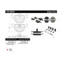 Posi Quiet Semi-Metallic Brake Pads with Hardware for 1991-2010 Land Rover/BMW/Bentley (Range Rover, 330Ci, 330i, 330xi) 104.06830