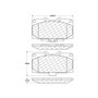 Posi Quiet Semi-Metallic Brake Pads with Hardware for 2006-2007 Subaru (Impreza) 104.11820