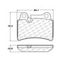 Posi Quiet Semi-Metallic Brake Pads with Hardware for 2006-2010 Volkswagen (Touareg) 104.12770