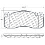 Posi Quiet Semi-Metallic Brake Pads with Hardware for 2008-2013 BMW/Mini (135i, 135is, 328i, Cooper) 104.13710