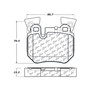 Posi Quiet Semi-Metallic Brake Pads with Hardware for 2008-2013 BMW (135i, 135is, 328i) 104.13720