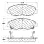 Posi Quiet Ceramic Brake Pads with Shims and Hardware for 1990-1999 Acura/Honda (CL, Accord) 105.04650