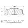 Posi Quiet Ceramic Brake Pads with Shims and Hardware for 1991-1997 Toyota (Previa) 105.05010