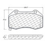 Posi Quiet Semi-Metallic Brake Pads with Hardware for 2005-2024 Chevrolet/Renault/Mazda (Cobalt, HHR, Megane, MX-5 Miata) 104.13790