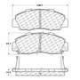 Posi Quiet Ceramic Brake Pads with Shims and Hardware for 1991-2002 Isuzu/Acura/Honda (Oasis, CL, Integra, Legend) 105.05030