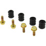 Posi Quiet Ceramic Brake Pads with Shims and Hardware for 1980-2001 Alfa Romeo/Audi (164, 5000, Coupe, 80) 105.02280