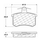 Posi Quiet Ceramic Brake Pads with Shims and Hardware for 1980-2001 Alfa Romeo/Audi (164, 5000, Coupe, 80) 105.02280