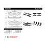 Posi Quiet Ceramic Brake Pads with Shims and Hardware for 1993-2002 Mercury/Nissan (Villager, Quest) 105.05760