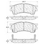 Posi Quiet Ceramic Brake Pads with Shims and Hardware for 1993-2003 Ford/Mazda (Probe, MX-6, Protege, Protege5) 105.06370