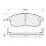 Posi Quiet Ceramic Brake Pads with Shims and Hardware for 2002-2019 Nissan/INFINITI/Renault (Altima, I35, Maxima, Versa) 105.08151
