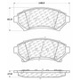 Posi Quiet Ceramic Brake Pads with Shims and Hardware for 1997-2005 Buick/Cadillac/Chevrolet (Century, LeSabre, Park Avenue, Regal)
