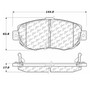 Posi Quiet Ceramic Brake Pads with Shims and Hardware for 1993-2010 Lexus/Toyota (GS300, GS400, GS430, IS300) 105.06190
