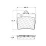 Posi Quiet Ceramic Brake Pads with Shims and Hardware for 2000-2003 Mercedes-Benz (CL500, CL55 AMG, CL600, S430) 105.08480
