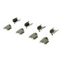 Posi Quiet Ceramic Brake Pads with Shims and Hardware for 2001-2008 Chrysler/Dodge/Jeep 105.08560