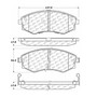 Brake Pads for 1989-2003 Hyundai (Sonata, Tiburon) 105.07001