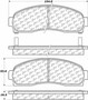 Posi Quiet Ceramic Brake Pads with Shims and Hardware for 2001-2005 Ford (Explorer Sport Trac, Explorer Sport) 105.08331