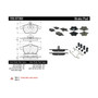 Posi Quiet Ceramic Brake Pads with Shims and Hardware for 1996-2000 Audi/Volkswagen (A4, A4 Quattro, Passat, S3) 105.07360