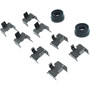 Posi Quiet Ceramic Brake Pads with Shims and Hardware for 2000-2010 Lexus/Toyota/Scion (ES300, Camry, tC) 105.08350