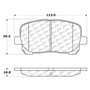 Posi Quiet Ceramic Brake Pads with Shims and Hardware for 2003-2008 Pontiac/Toyota (Vibe, Corolla, Matrix) 105.09230