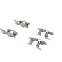 Posi Quiet Ceramic Brake Pads with Shims and Hardware for 2003-2008 Subaru/Saab (Impreza, Forester, 9-2X) 105.10040