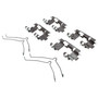 Posi Quiet Ceramic Brake Pads with Shims and Hardware for 2003-2011 Honda (Civic) 105.09480